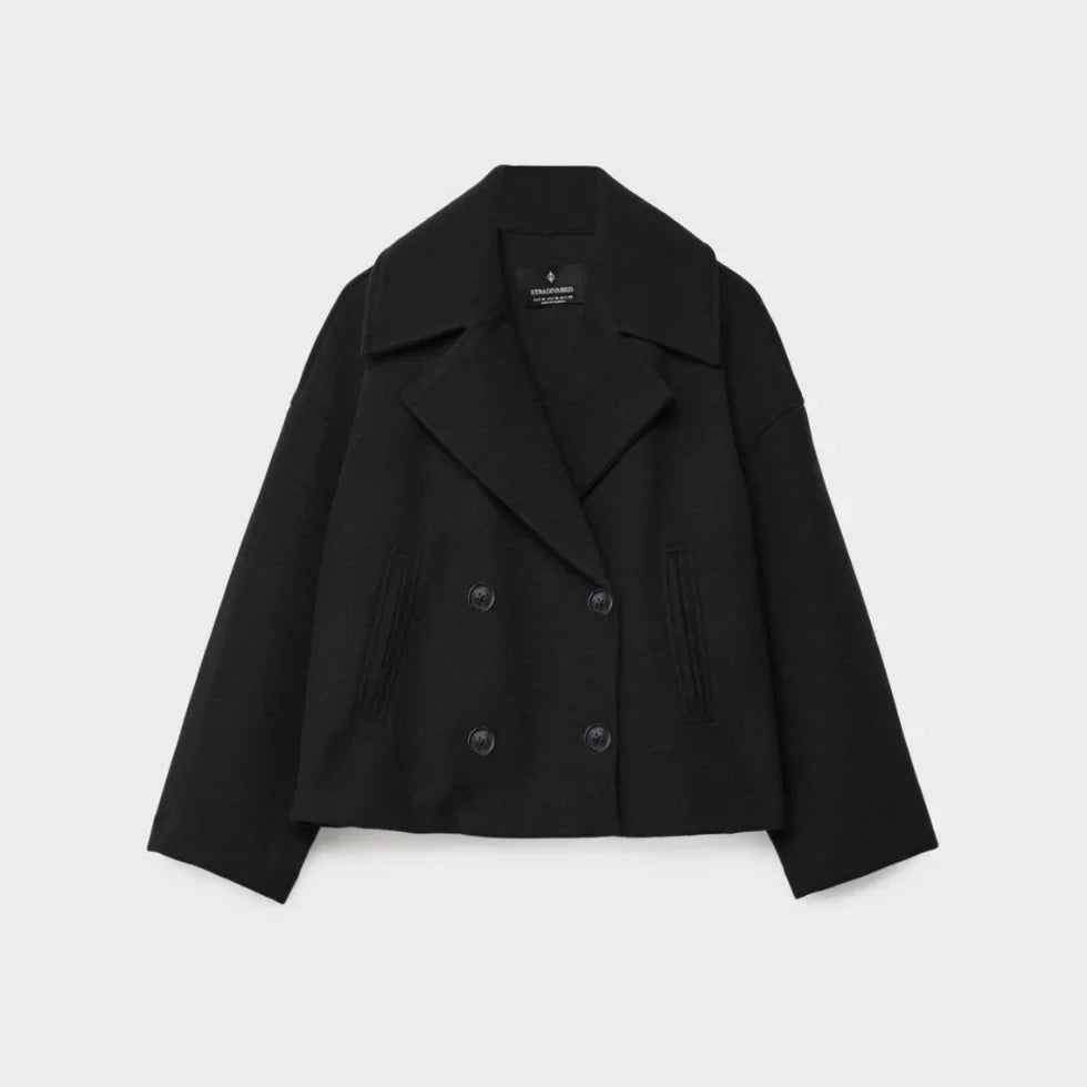 Kvinners Kort Dobbeltspent Blazer 9