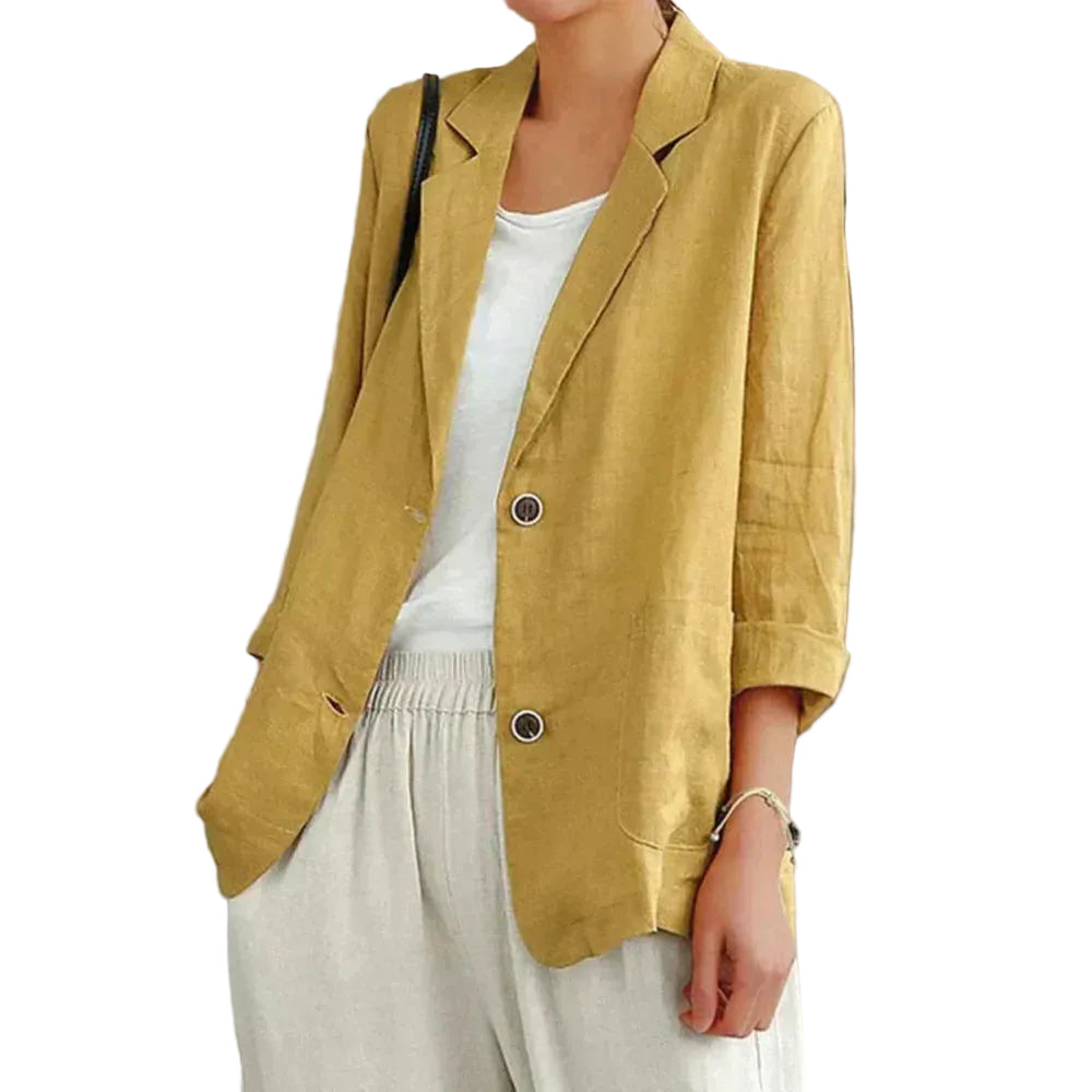 Kvinners Lettvekts Blazer Uformell Stil 0