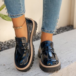 Kvinners Loafers med Plattform og Elegant Design 7