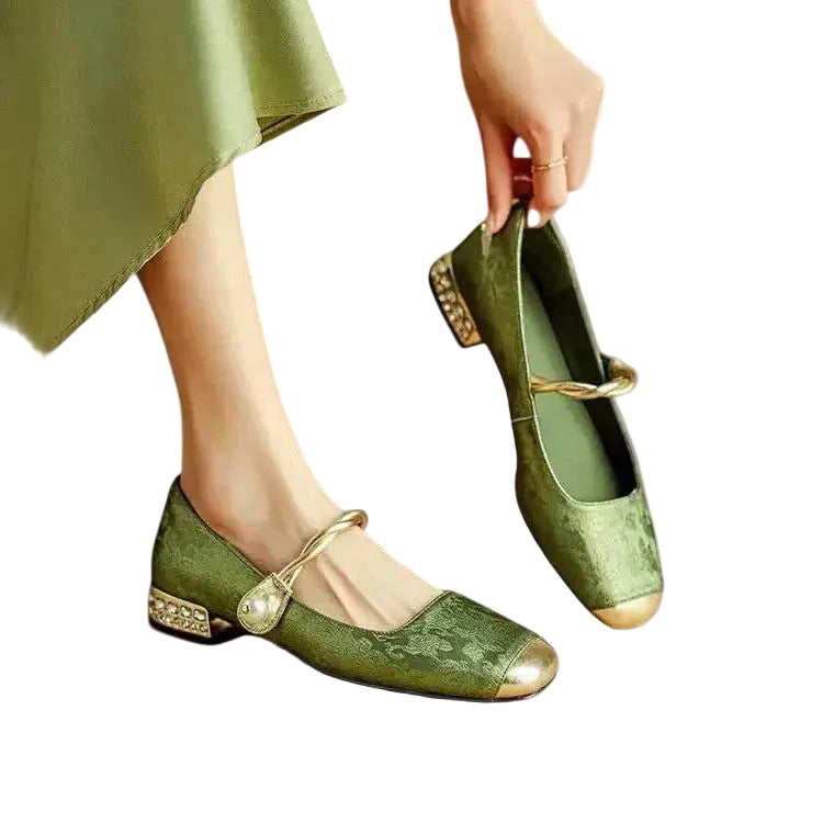 Kvinners Mary Jane Sko Lav Hæl Klassisk Stil 0