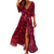 Kvinners Maxi Kjole Med Høy Splitt Boho Stil 4