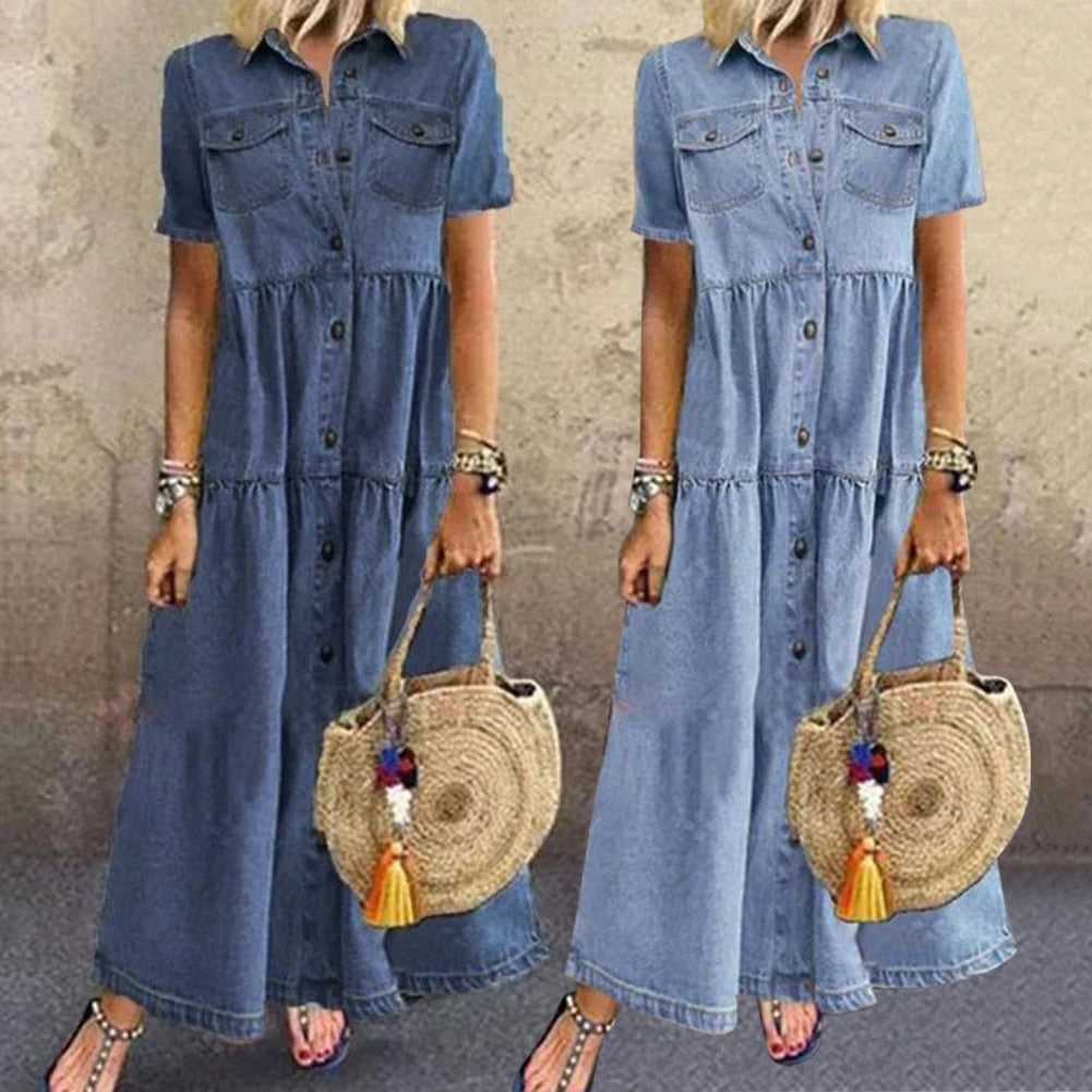 Kvinners Maxi Kjole Moderne Design 1