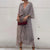 Kvinners Maxi Kjole V-Hals Plus-Size 4