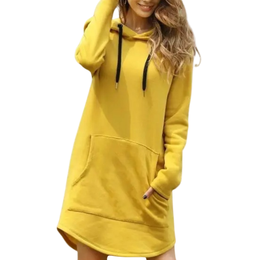 Kvinners Oversize Hettegenser Trendy 0