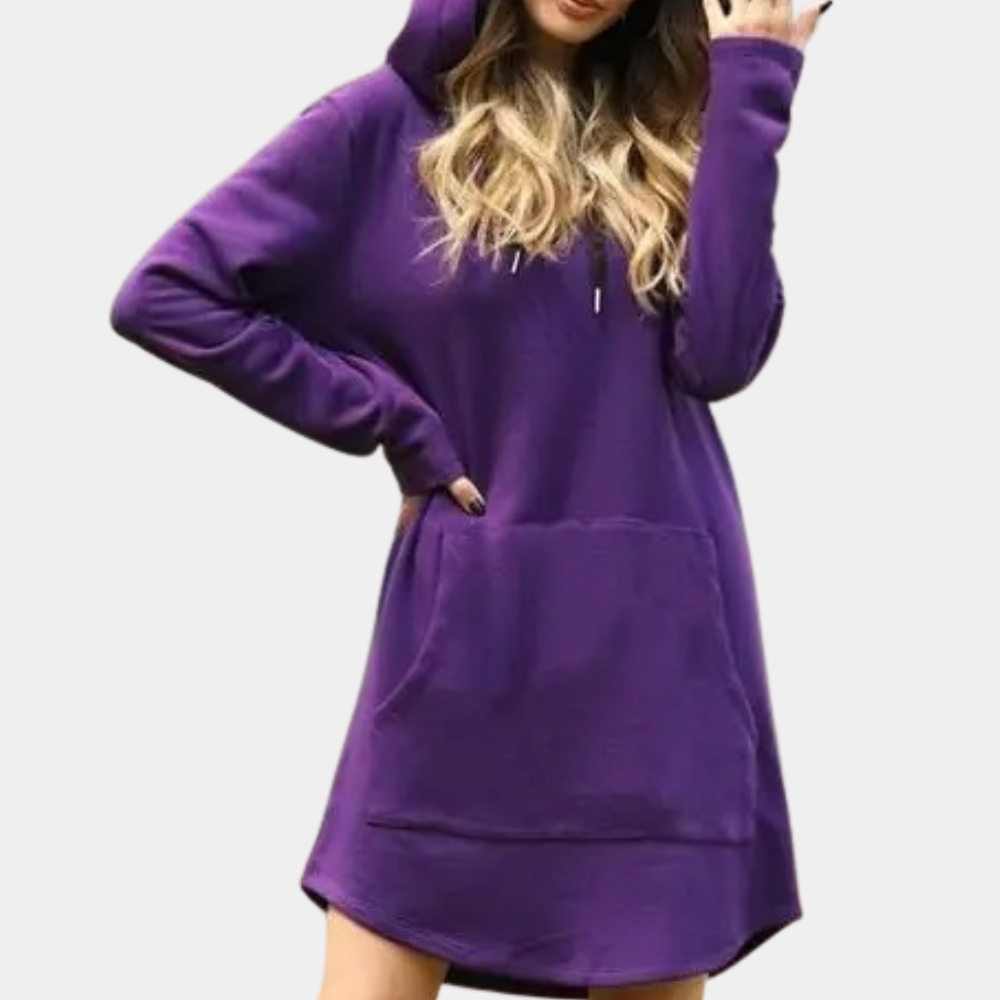 Kvinners Oversize Hettegenser Trendy 1