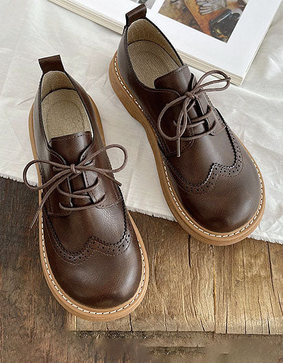 Kvinners Oxford-sko i Brogue-stil 1
