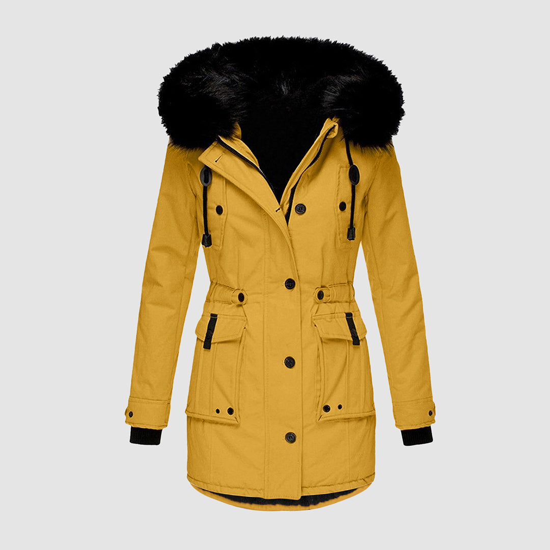 Kvinners Parkas med Fuskepelskant 2