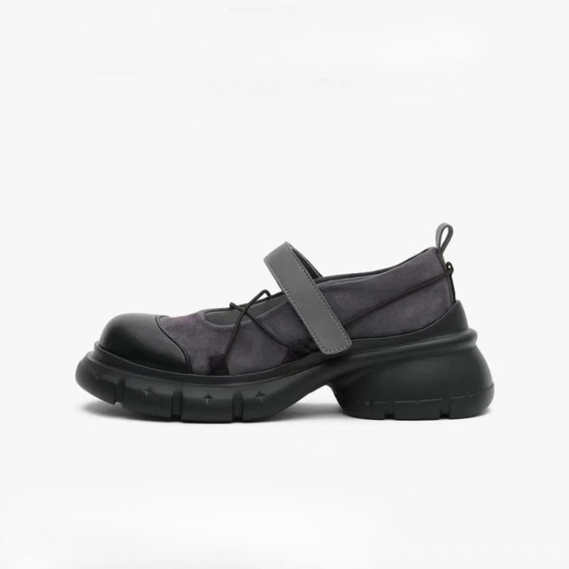 Kvinners Plattform Loafers med Tykk Hæl 5