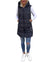 Kvinners Puffer Jakke Langline Uten Ermer Polyester Med Hette 0