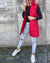 Kvinners Puffer Jakke Langline Uten Ermer Polyester Med Hette 5