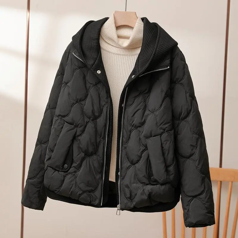 Kvinners Puffer Jakke Moderne Design 3