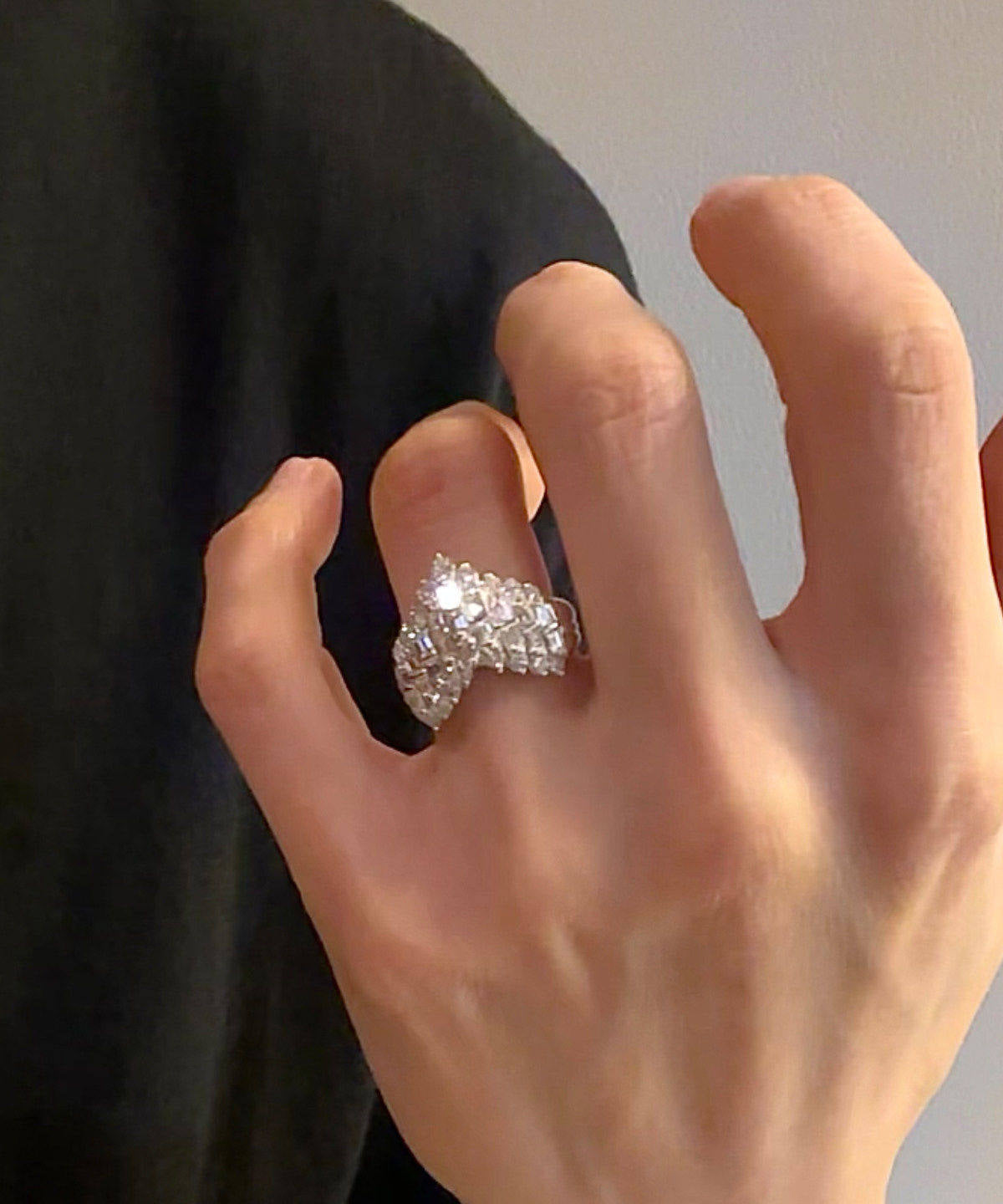 Kvinners Ring Sterling Sølv med Zircon Design 1