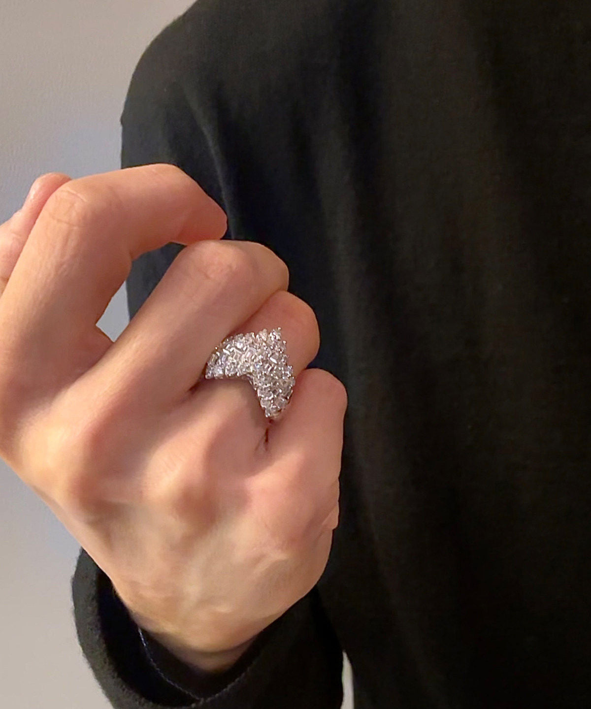 Kvinners Ring Sterling Sølv med Zircon Design 2