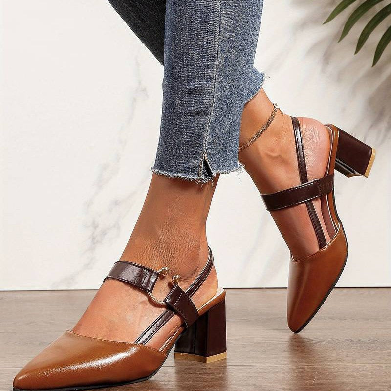 Kvinners Slingback Pumps med Blokkhæl 1