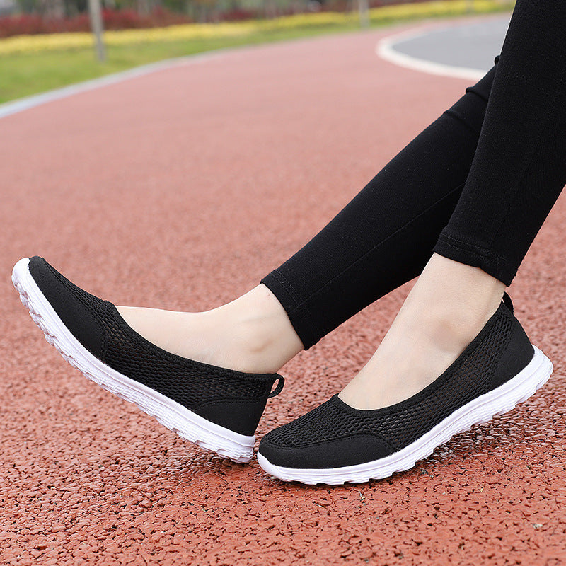 Kvinners Slip-On Fritidssko Pustende Design 2