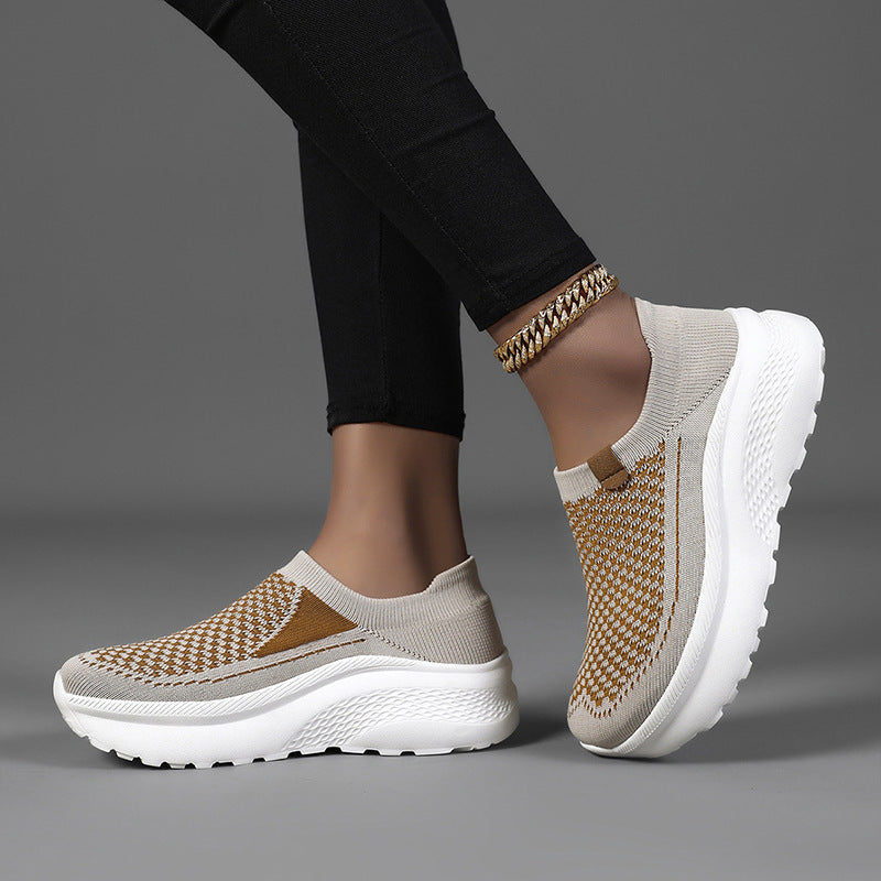 Kvinners Slip-On Joggesko med Pustende Design 4
