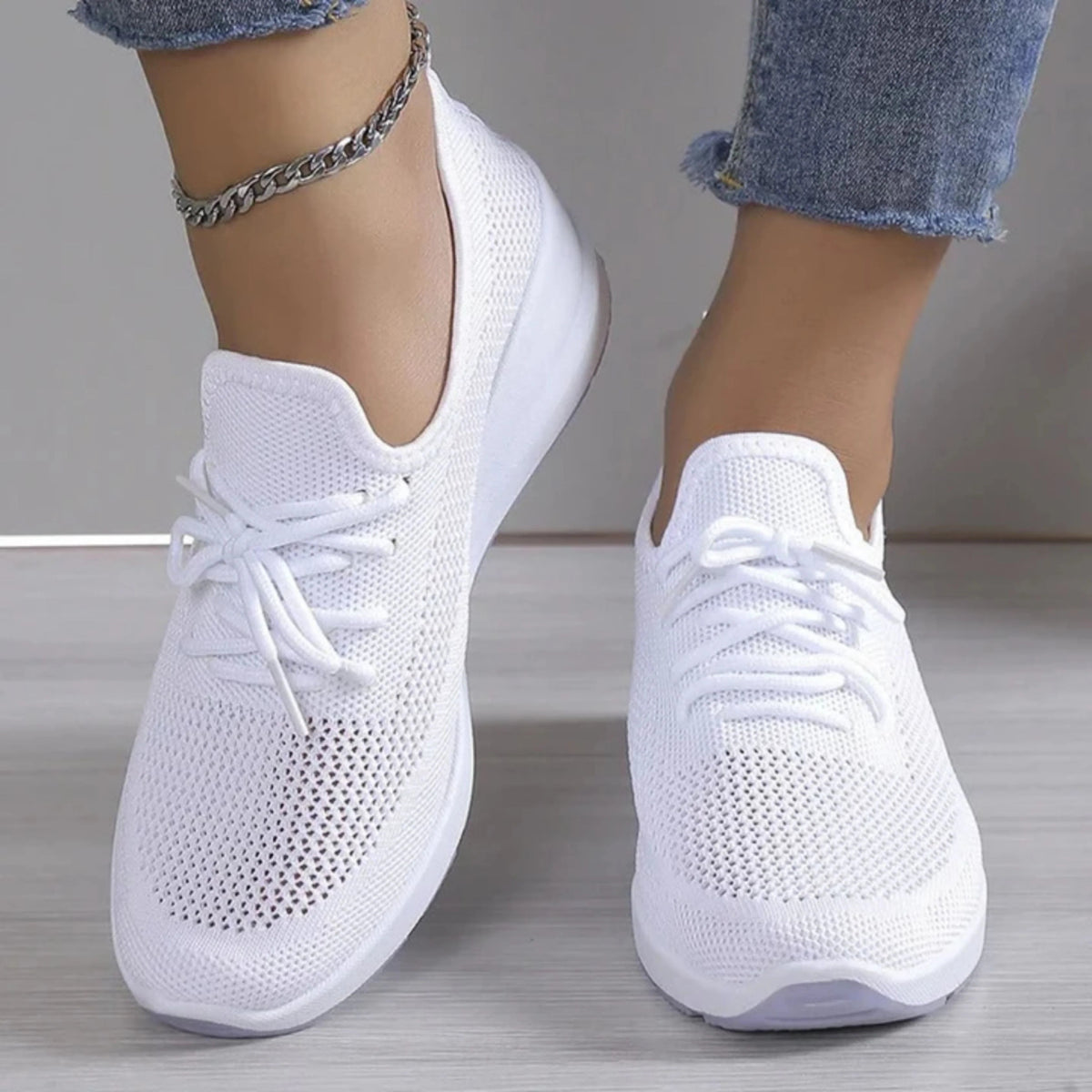Kvinners Slip-On Sko med Støtte og Pustende Design 2