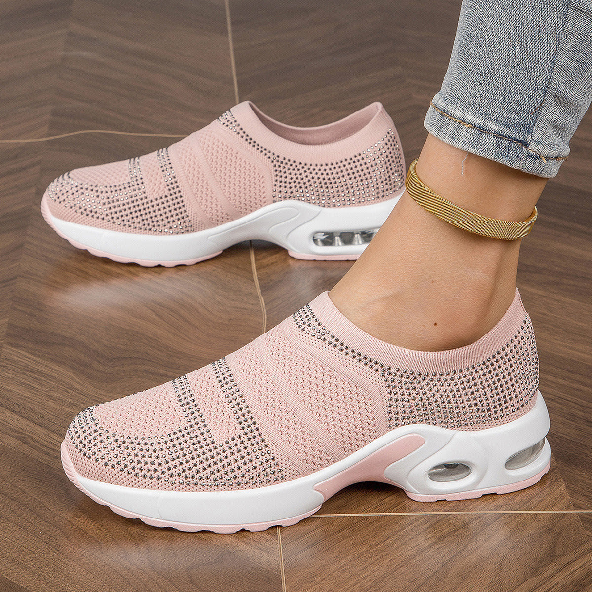 Kvinners Slip-On Sportssko Pustende Design 2