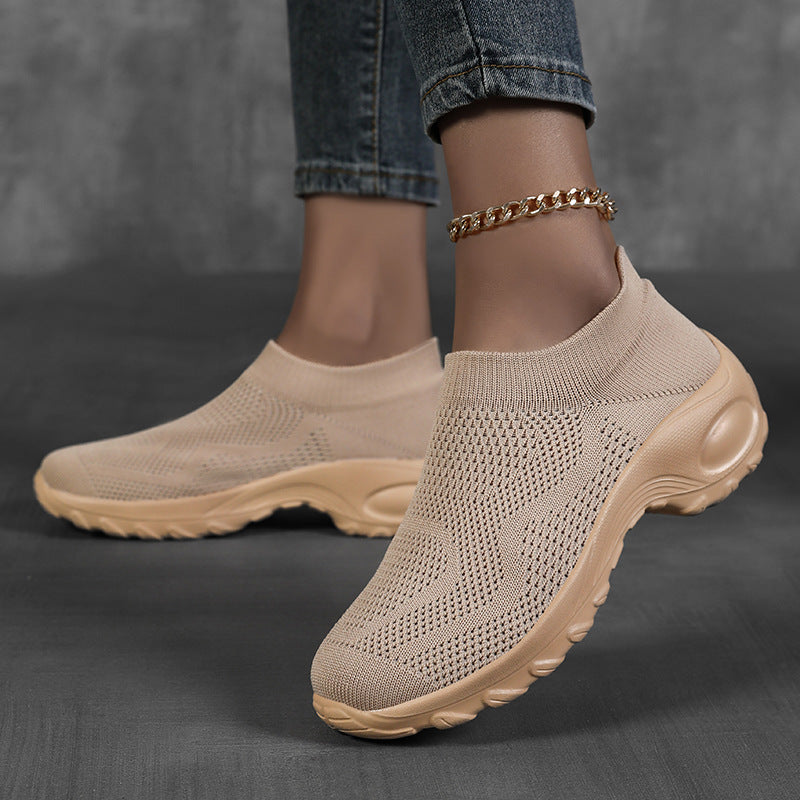 Kvinners Slip-On Sportssko med Pustende Design 4