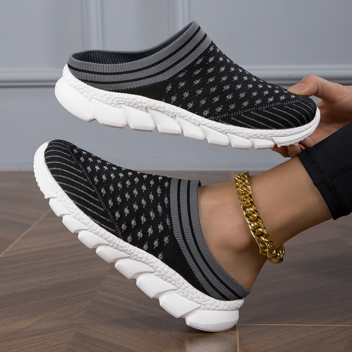Kvinners Slip-On Tresko Pustende Design Moderne Komfort 0