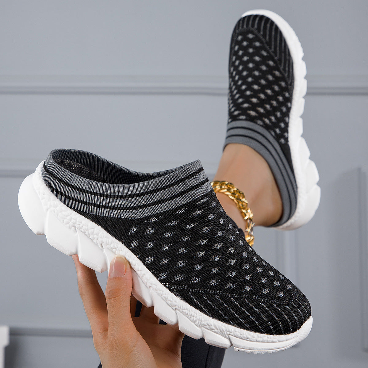 Kvinners Slip-On Tresko Pustende Design Moderne Komfort 2