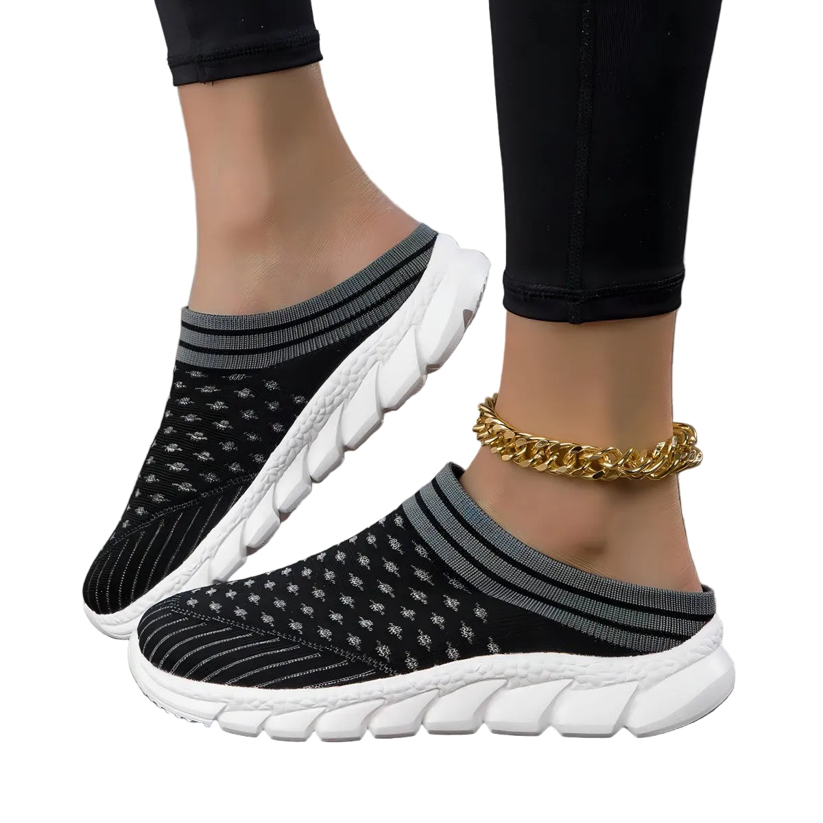 Kvinners Slip-On Tresko Pustende Design Moderne Komfort 4