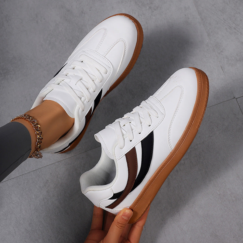 Kvinners Sneakers Klassisk Stripet Design 0