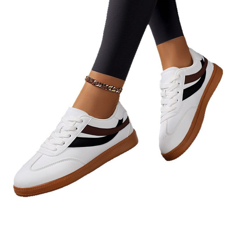 Kvinners Sneakers Klassisk Stripet Design 5