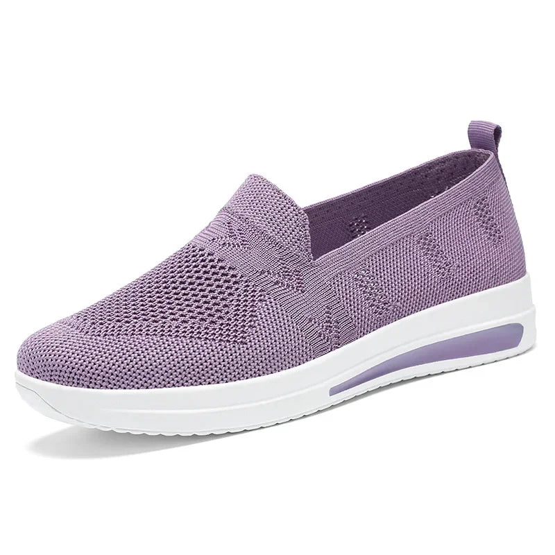 Kvinners Sneakers Lettvekt Mesh Slip-On Syntetisk 9