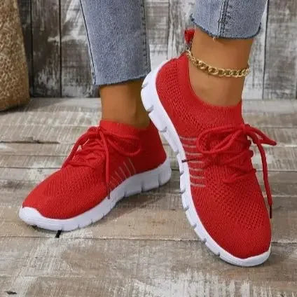 Kvinners Sneakers Mesh Pustende Lettvekt Casual Sko 5