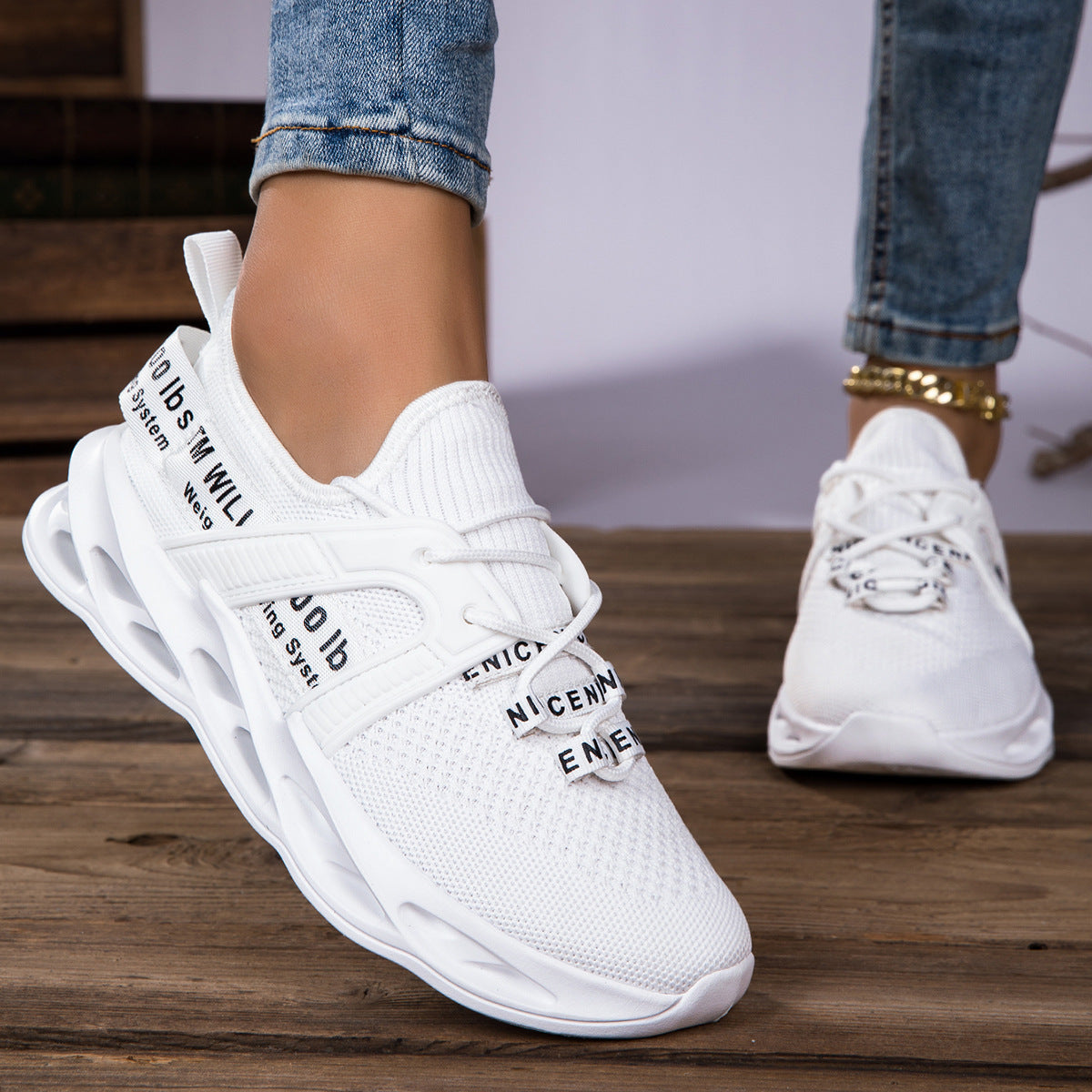 Kvinners Sneakers Moteriktig Design med Optimal Komfort 0