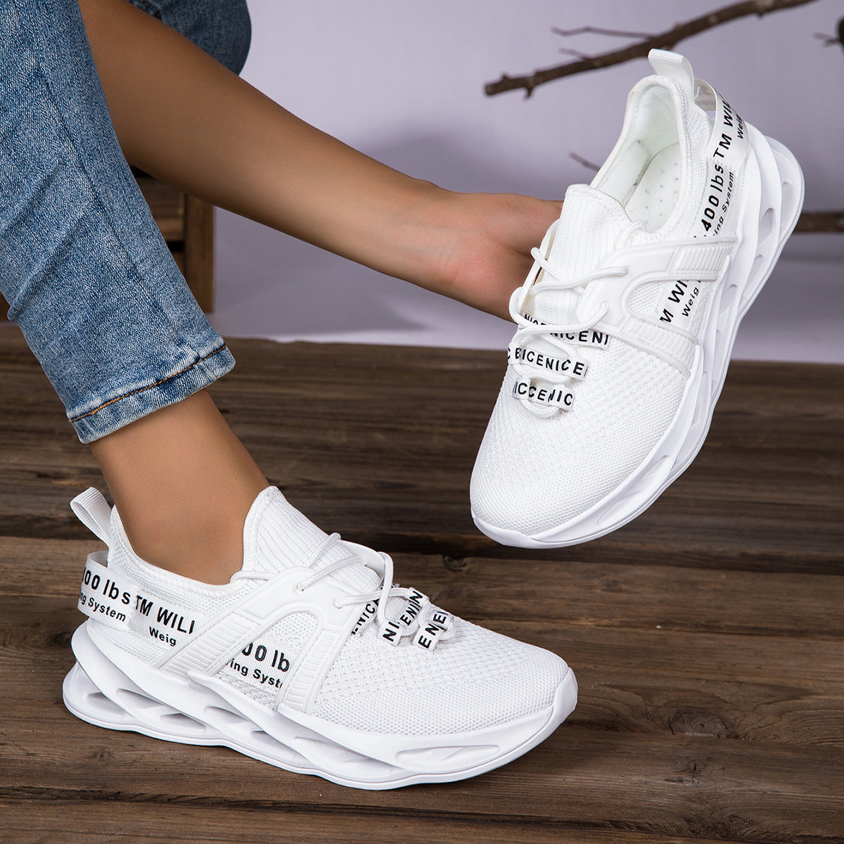 Kvinners Sneakers Moteriktig Design med Optimal Komfort 2