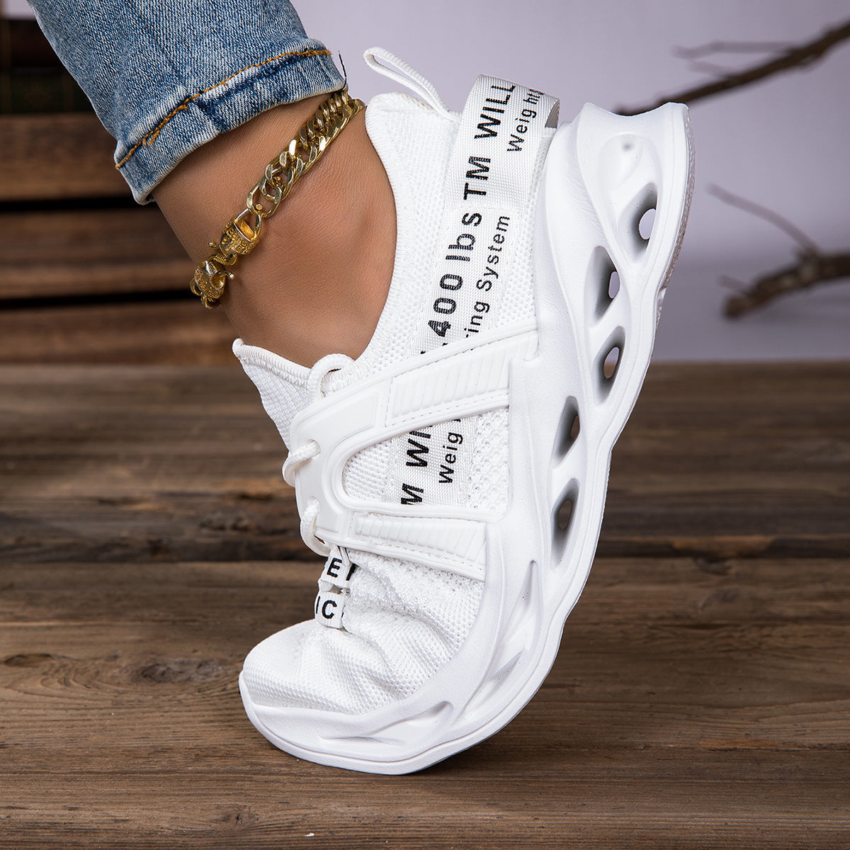 Kvinners Sneakers Moteriktig Design med Optimal Komfort 4