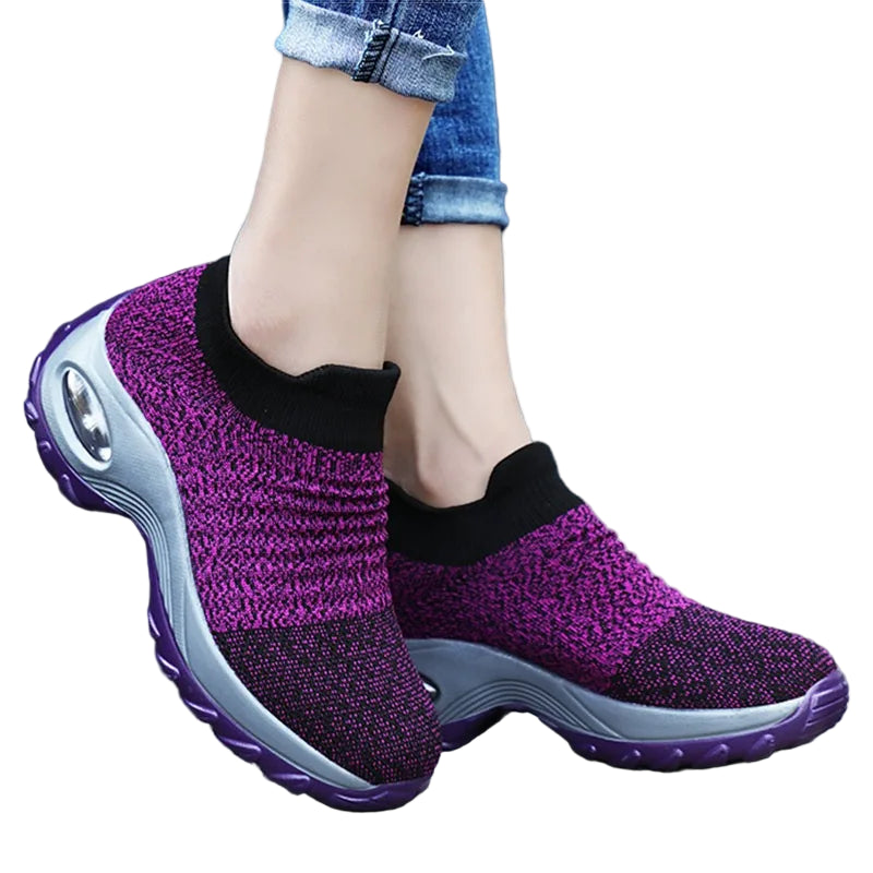 Kvinners Sneakers Plattform Lett Pustende Materiale 0