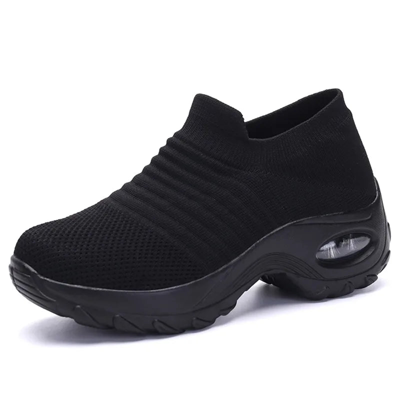 Kvinners Sneakers Plattform Lett Pustende Materiale 6