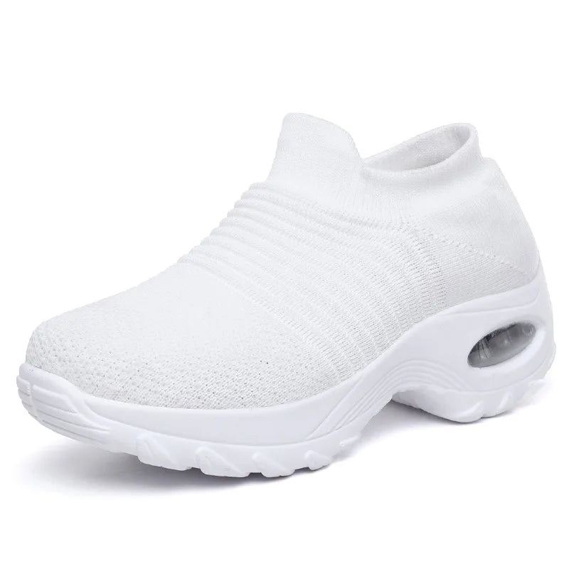 Kvinners Sneakers Plattform Lett Pustende Materiale 7