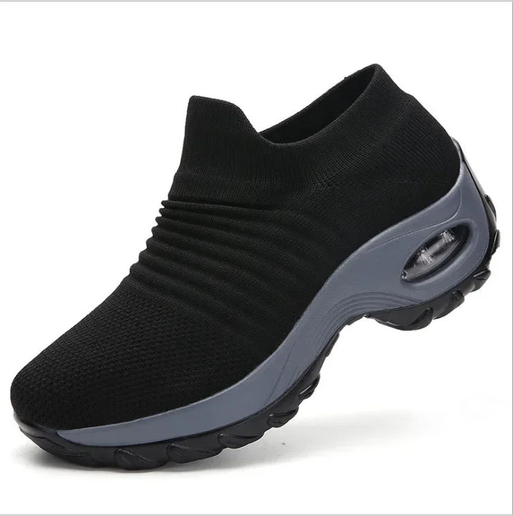 Kvinners Sneakers Plattform Pustende Tekstil 11