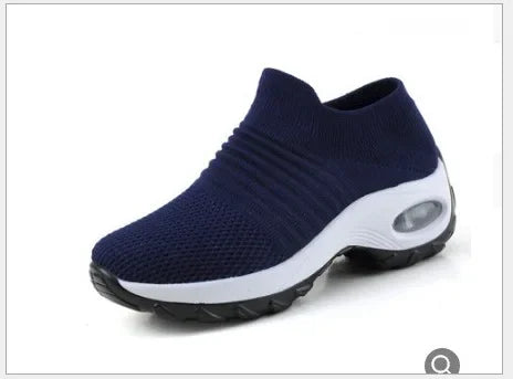 Kvinners Sneakers Plattform Pustende Tekstil 13