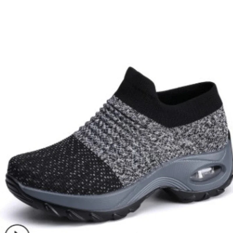 Kvinners Sneakers Plattform Pustende Tekstil 2