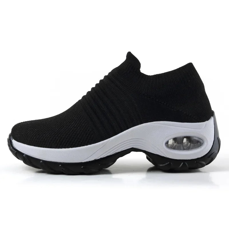 Kvinners Sneakers Plattform Pustende Tekstil 3