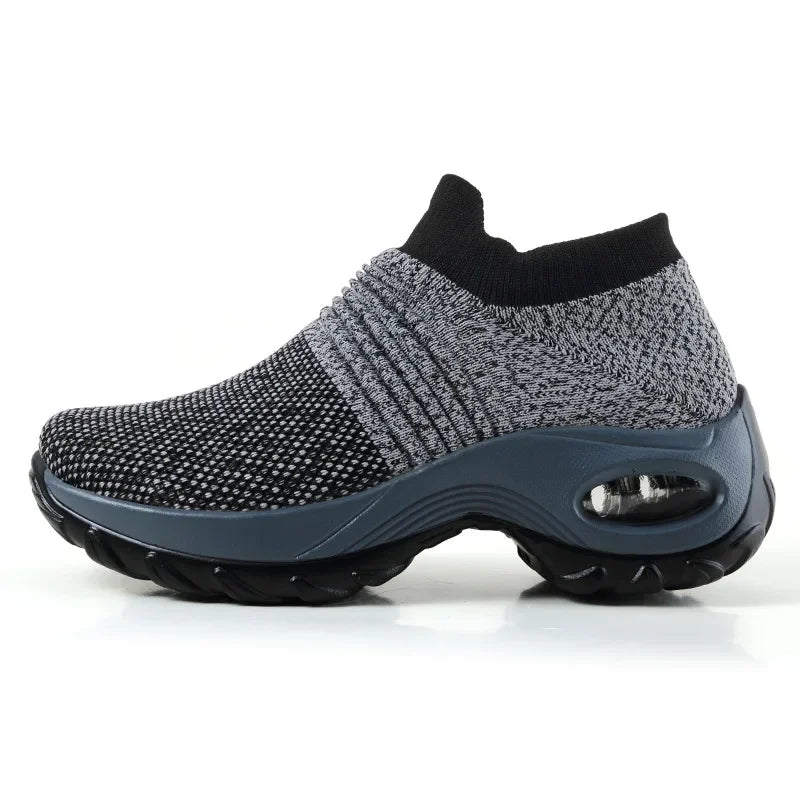 Kvinners Sneakers Plattform Pustende Tekstil 5