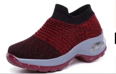 Kvinners Sneakers Plattform Pustende Tekstil 7