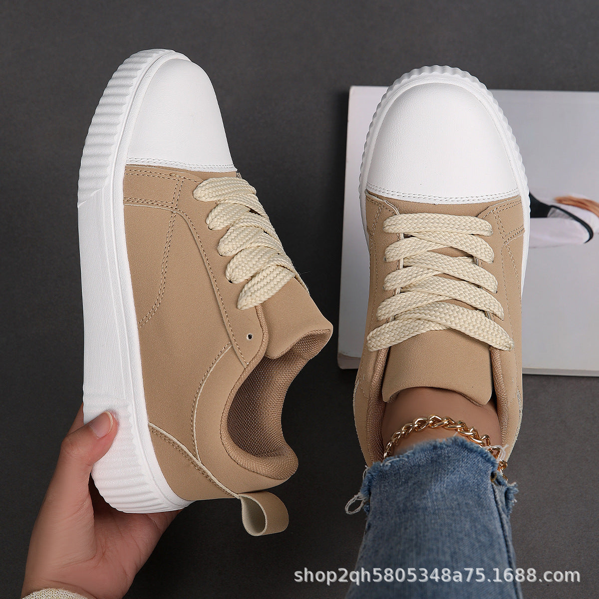 Kvinners Sneakers Pustende Design Moderne 4