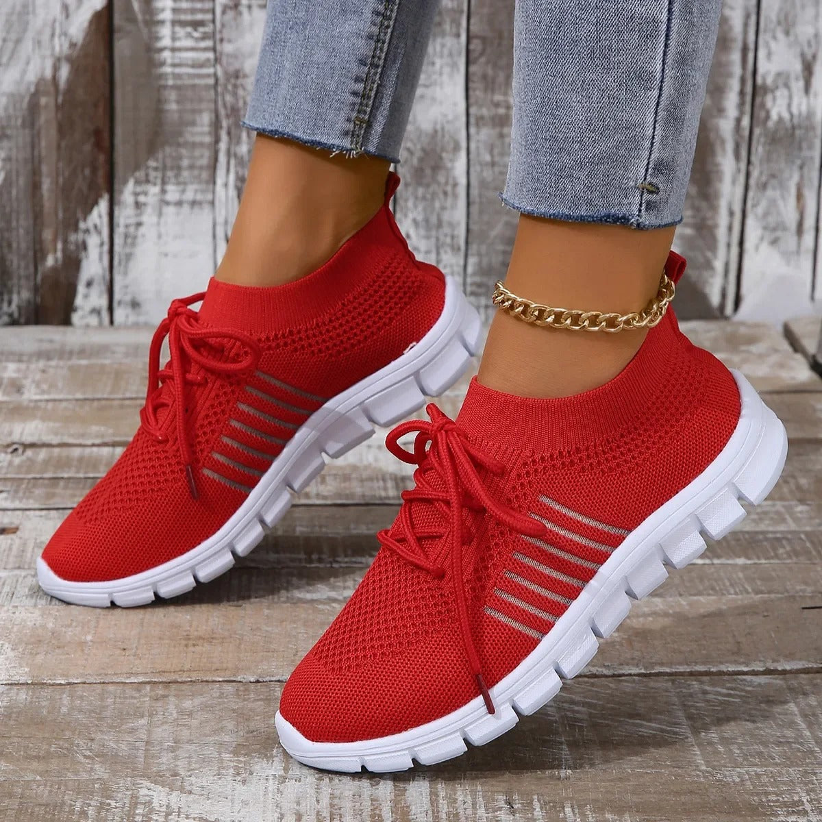 Kvinners Sneakers for Aktiv Livsstil med Pustende Mesh 3