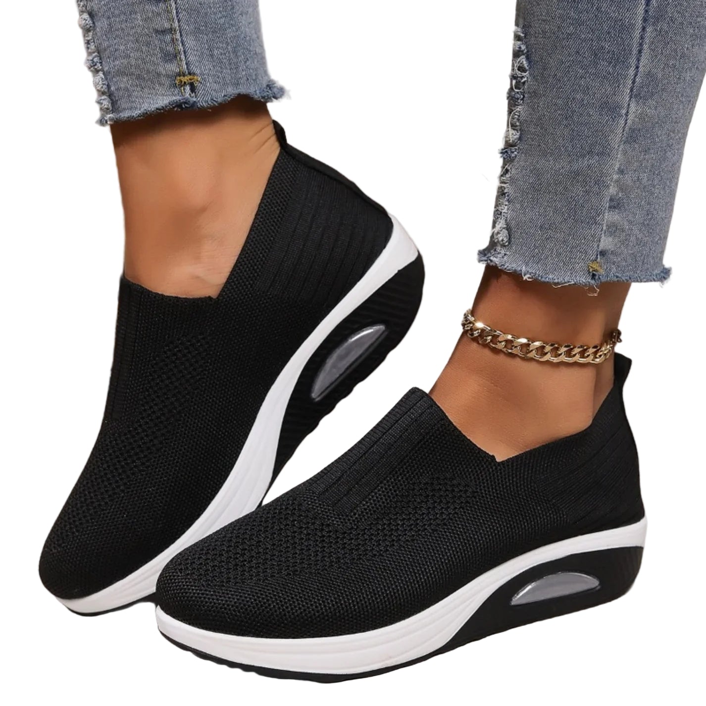 Kvinners Sneakers med Orthopedisk Støtte og Støtdempende Såle 0