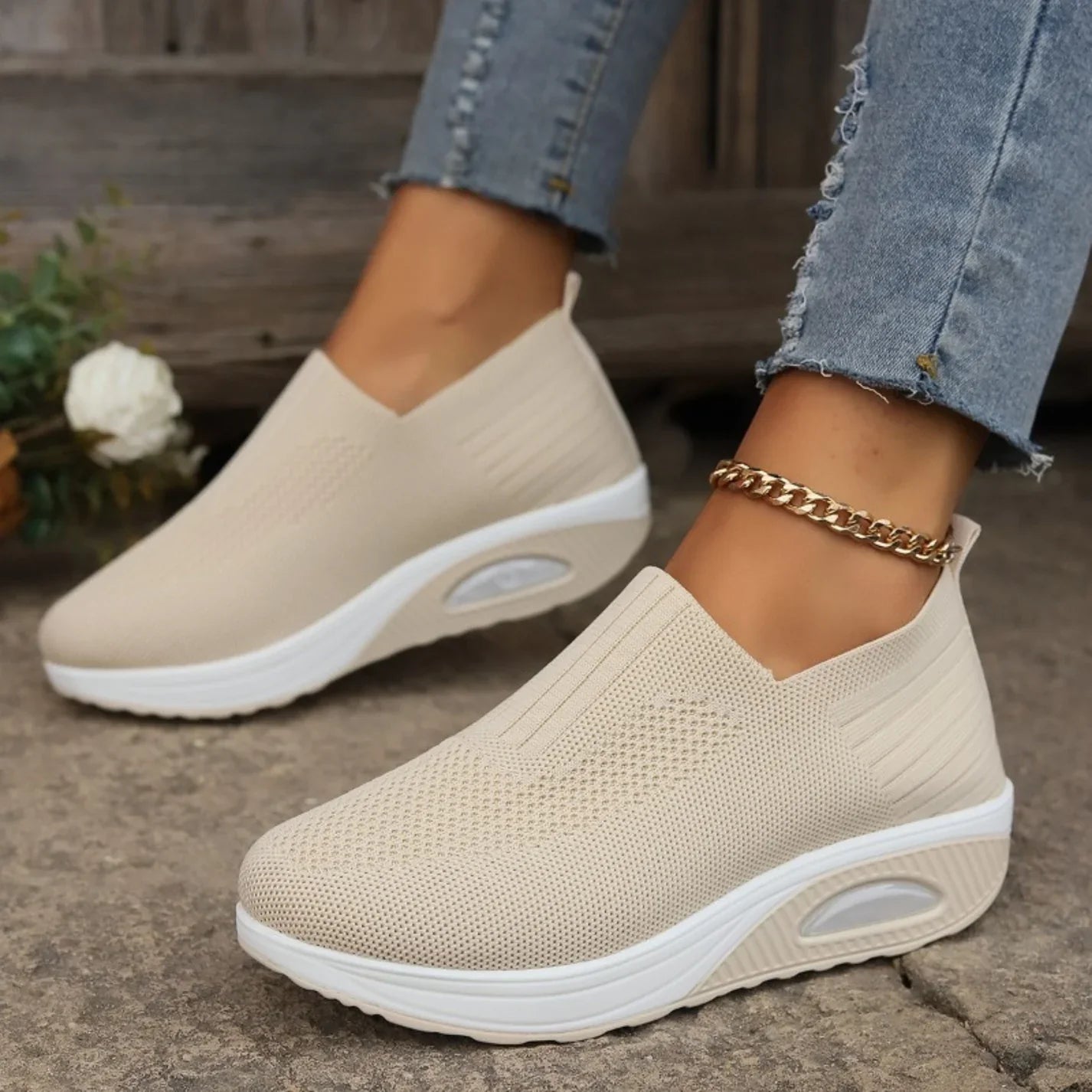Kvinners Sneakers med Orthopedisk Støtte og Støtdempende Såle 7
