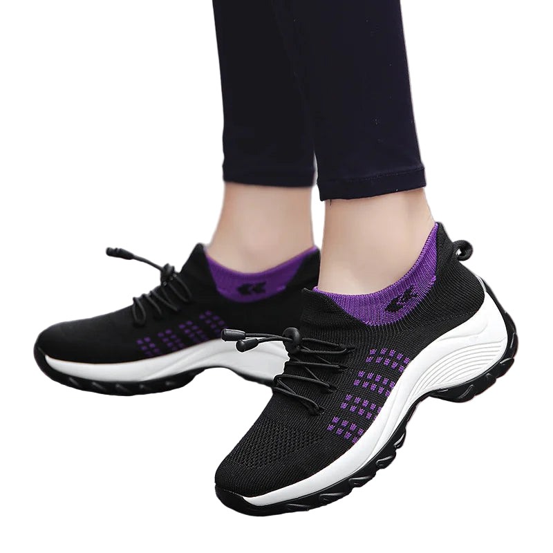 Kvinners Sportssko Plus Størrelse Mesh Tykk Såle 0