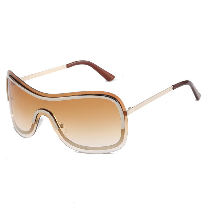 Kvinners Sporty Overdimensjonerte Solbriller 6