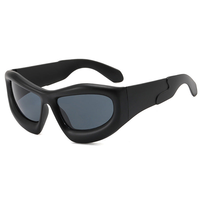 Kvinners Sporty Solbriller Futuristisk Design 9