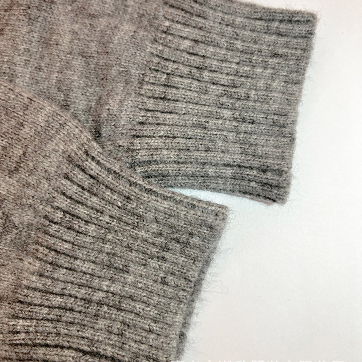 Kvinners Strikket Cardigan Tidløs Design Langermet 5